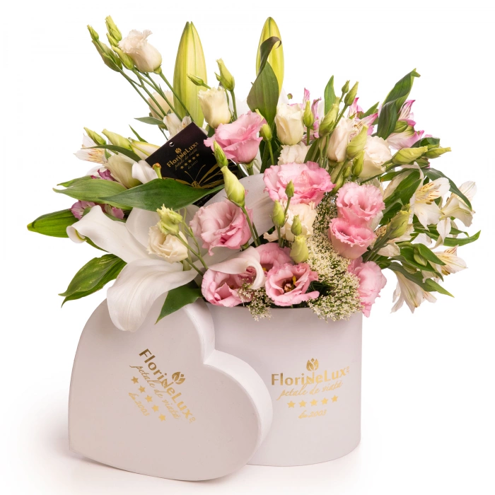 Aranjament floral Eustoma Romantic